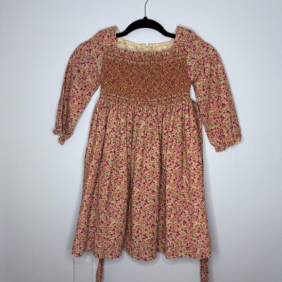 P & P by Piccino and Piccina | Smocked Floral Corduroy Dress - Picture 1 of 4